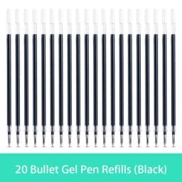 10/20/30 pcs/set 0.5mm Gel Pen Refills Red Blue Black Ink Stationery Writing Supplies Office Signature Rods Office School Needle