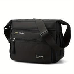 Men Multifunctional Crossbody Bag Nylon Waterproof Shoulder Bag Large Capacity Casual Male Messenger Bag Design Travel Daily