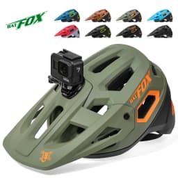 BATFOX New Outdoor DH MTB Bicycle Helmet Integrally-molded Road Mountain Bike Helmet Ultralight Racing Riding Cycling Helmet