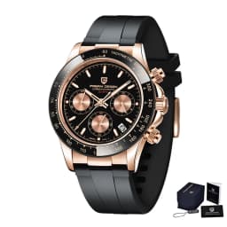 Original New PAGANI DESIGN PD-1664 / PD-1644 Japan VK63 Movt Quartz Wristwatches Sapphire Waterproof Chronograph Reloj Hombre