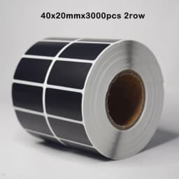 1Roll Coated Paper Sticker Adhesive Paper Black Tag Waterproof Package Label Blank Price Print Supplies Stationery Sticker