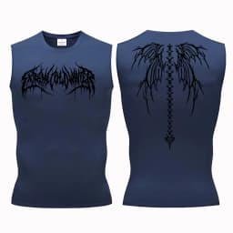Y2K Compression T Shirt Men Workout Top Summer Sports Tights Running Tank Top Quick Dry Fitness Tank Top Skinny Vest Tight Tank