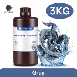 ANYCUBIC 3KG ABS-Like Resin 3.0 Water-Washable UV 405nm Photopolymer Resin 3D Resin High Precision for LCD 3D Printer