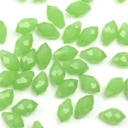 Austrian Crystal Teardrop Glass Beads 50pcs Briolette Waterdrop Pendant Loose Beads for Jewelry Making Bracelet DIY