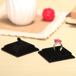 Velvet Ring Display Storage Rack, Jewelry Display Props Counter Showcase, Ring Holder, Single Ring Jewelry Stand