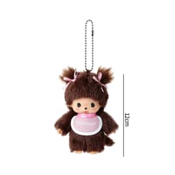 2026 NEW Monchhichi Plush Doll Pendant Kawaii Monkey Keychain Cute Cartoon Couple Keyring Bag Charms Birthday Gift 몬치치 モンチッチ
