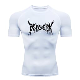 Gym Workout Rash Guard for Men Athletic Quick Dry Compression Shirts Berserk Print Tshirts Tees Tops Undershirts Baselayers