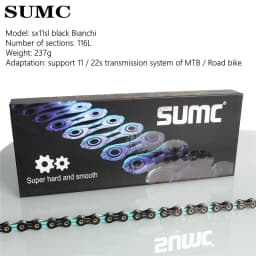 SUMC X11SL X12SL Bicycle Chain Speed MTB Road Bike Diamond Chains Ultralight Mountain Bicycle 11 12S Chains Fit for Shimano Sram