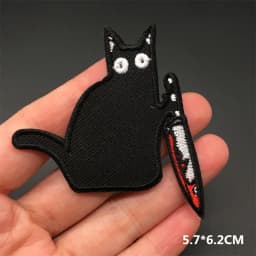 Feeling Good Embroidery Patch for Clothing Punk Iron on Patches Appliques DIY Sewing Clothes Jacket Jeans Home Decoration