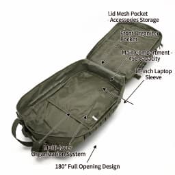 Men 45L Tactical Hiking Backpack Molle Mountaineering Water Resistant Outdoor Camping Trekking Backpacking Bushcraft Travel Rucksack Bug Out Bag Survival Emergency Large Capacity Climbing Cycling Daypack Women Durable Wear Resistant Trail Camp Hikers