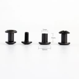 24pcs Black Tactical Chicago Screws Slotted Posts and Cross Head Screw DIY Kydex Leather Holster Sheath