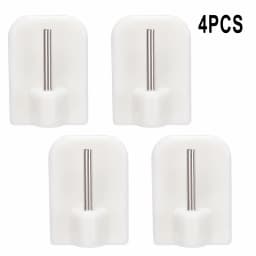 4/8/12pc Curtain Hooks Self-adhesive Hooks Household Universal Hooks Small Brackets Small Curtain Rod Brackets Home Viscose Hook