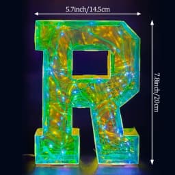 Multicolor Letters LED Night Light Numbers Dual‑Power Light‑Up Battery USB Operated Portable Indoor Decor for Party Wedding Home