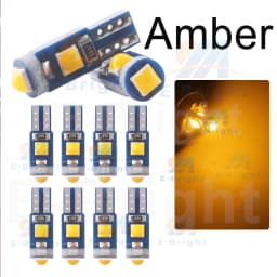 10PCS T5 W3W PCB 3030 3 Led Car Dashboard Bulbs Warming Instrument Lights Indicator 12V DC White Ice Blue Red Green Amber Pink