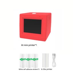 AI Mini Printer, Portable Thermal AI Voice Sticker Printer, for Pictures, Photos, DIY Creative, Home, School, Office, Travel Use