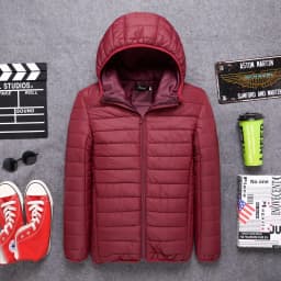 Men's down Cotton Jacket Spring Autumn Winter New Trendy Brand Lightweight Thickened Bread Coat Short Standard Fit Casual