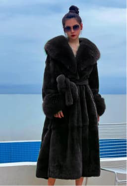 Women's Parker Winter Fur Warm Large Size Solid Color Fur & Faux Fur Women New Casual Long Sleeve Temperament Women Fur Coat Y72