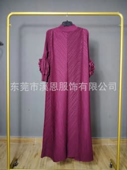 Miyake Pleated Heavy Industry Flower Disc Geometric Pleated Dress Versatile Age-reducing Mother Outfit 2025 for Women
