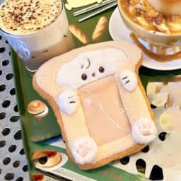 Cute Photocard Case Student Card Holder Bag Keychain Fox Photocard Case Cartoon Idol Photos Protective Cover