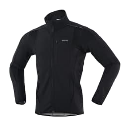 ARSUXEO Men's Winter Cycling Jacket Thermal Fleece Softshell Windbreaker Waterproof Breathable Reflective Bicycle Clothing