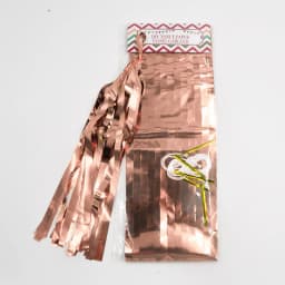 5 pcs Rose Gold Iridescent DIY Tissue Paper Tassel Garlands Baby Shower Bachelorette Wedding Birthday Party Decoration Supplies