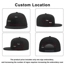 Custom Logo Snapback Cap Team Embroidery Monogram Baseball Hat Personalized Men Women Gorras Planas Hip Hop Bone Aba Reta