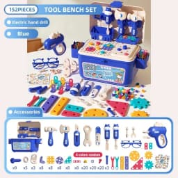 Simulation Electric Drill Screw Tool Bench Box Children's Pretend Play Toy Set Multifunction Assembly Repair Toolbox Boys Toys