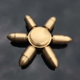 Copper Core Bullet Shape Hand Spinner Spinner Finger Spinner Metal Spiner with Box Anti Relieve Stress Toys for Adult