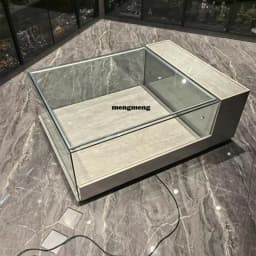 Model display cabinet home coffee table glass dustproof display cabinet creative customization