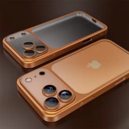 Official Cosmic Orange Plating Frosted Translucent Thin Phone Case For iPhone 17 Pro Max Air Series Bumper Cover for 18 Pro Case