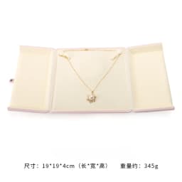 Pearl Necklce Gift Box Velvet Necklace Packaging Box Ring Holder Display Showcase Pendant Organizer