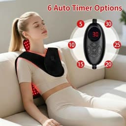 NEW 145LEDs Red Light Therapy Shawl 660nm&850nm for Neck and Shoulder Infrared Light Therapy for Body at Indoor Pain Relief