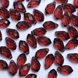 Austrian Crystal Teardrop Glass Beads 50pcs Briolette Waterdrop Pendant Loose Beads for Jewelry Making Bracelet DIY
