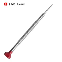 0.6-2.0mm Precision Screwdriver High Hardness Steel Micro Cross /Slotted Screwdriver for Home Watch Glasses Jewelry Repair1pc