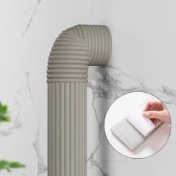 2M Pipe Decoration Cover Anti-freezing Thermal Insulation Foam Self-adhesive Tapes Pipe Decorative Strip for Winter Outdoor