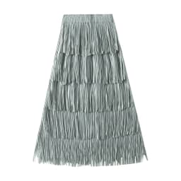 Luxury Multi Solid Colors Pleated Skirt for Women's Large Hem Folds A-line Skirts Female 2025 Loose Fashion Skirts Casual 0666