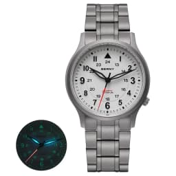 BERNY Full Titanium Watches for Men Outdoor Quartz Men's Field Wristwatch Super Luminous Sapphire Easy Read Watch