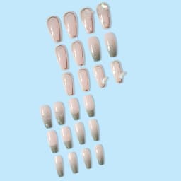 24pcs Press on Nails False Nail Butterfly Resin Ballerina Nails Artificial Nail Tips Manicure Tool Nail Tips Wearable Fake Nails