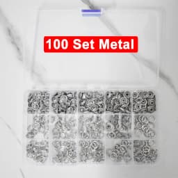 100 Sets Snap Pliers Automatic Grommet Eyelet Pliers Five-Claw Snap Button Plier For Installing Clothes Bag Sewing And DIY Craft