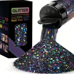 Holographic Chunky Glitter Sequins, 50g, Mixed Size Laser Sparkle Flakes For DIY Nail Hair Skin,Music Festival