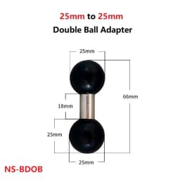 1 Inch 25mm Ball Head Adapter Motorcycle Handlebar Clamp Mount Phone Ball Head Mount Aluminum Ball Base Socket Arm Mount for Ram