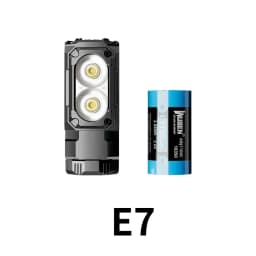 Wuben E7 1800Lumens Ultra-Compact and Lightweight Headlamp&Flashlight Recheargeable Troch Light(Black Cold White:5000K)