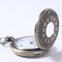 Roman Scale Display Vintage Pocket Watch Necklace Chain Quartz Pendant Bronze Chain Clock Leisure Silver Retro Hanging Watch