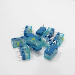 157F HUANO Blue Transparent Shell Mouse Micro Pink Red Yellow Blue Green Dot