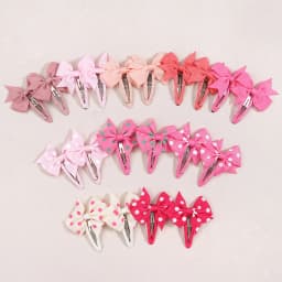 20pcs No Slip Snap Hair Clips for Baby Girls - 2 Inch Grosgrain Ribbon Hair Bows Barrettes Non-Slip Cute Hair Accessories