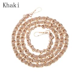 120cm Purse Chain Strap Crossbody Handbag Chains Replacement Leather Shoulder Bag Chain Straps DIY Women Girl Bag Part Accessory