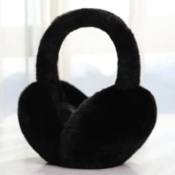 Solid Color Folding Plush Ear Warmer Fashion Winter Earmuffs Thermal Cold Protection Ear Cover Outdoor Skiing Cycling Earflap