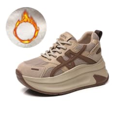 New Arrival 2026 Spring Chunky Sneakers Women's Thick Bottom Casual Mesh Shoes 8CM High Platform Breathable Sports Dad Shoes