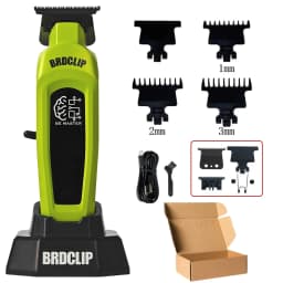 Professional Electric Hair Clipper BRD 106 with Base 7500RPM Hair Trimmer for Man DK-078 DLC Blade 7200RPM Barber Shop 2PC Set