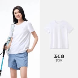 GOLDEN CAMEL Women's T-shirts Moisture-absorbing Quick-dry Cotton t-shirt Short-sleeved Shirts Round Neck Sports Top Breathable